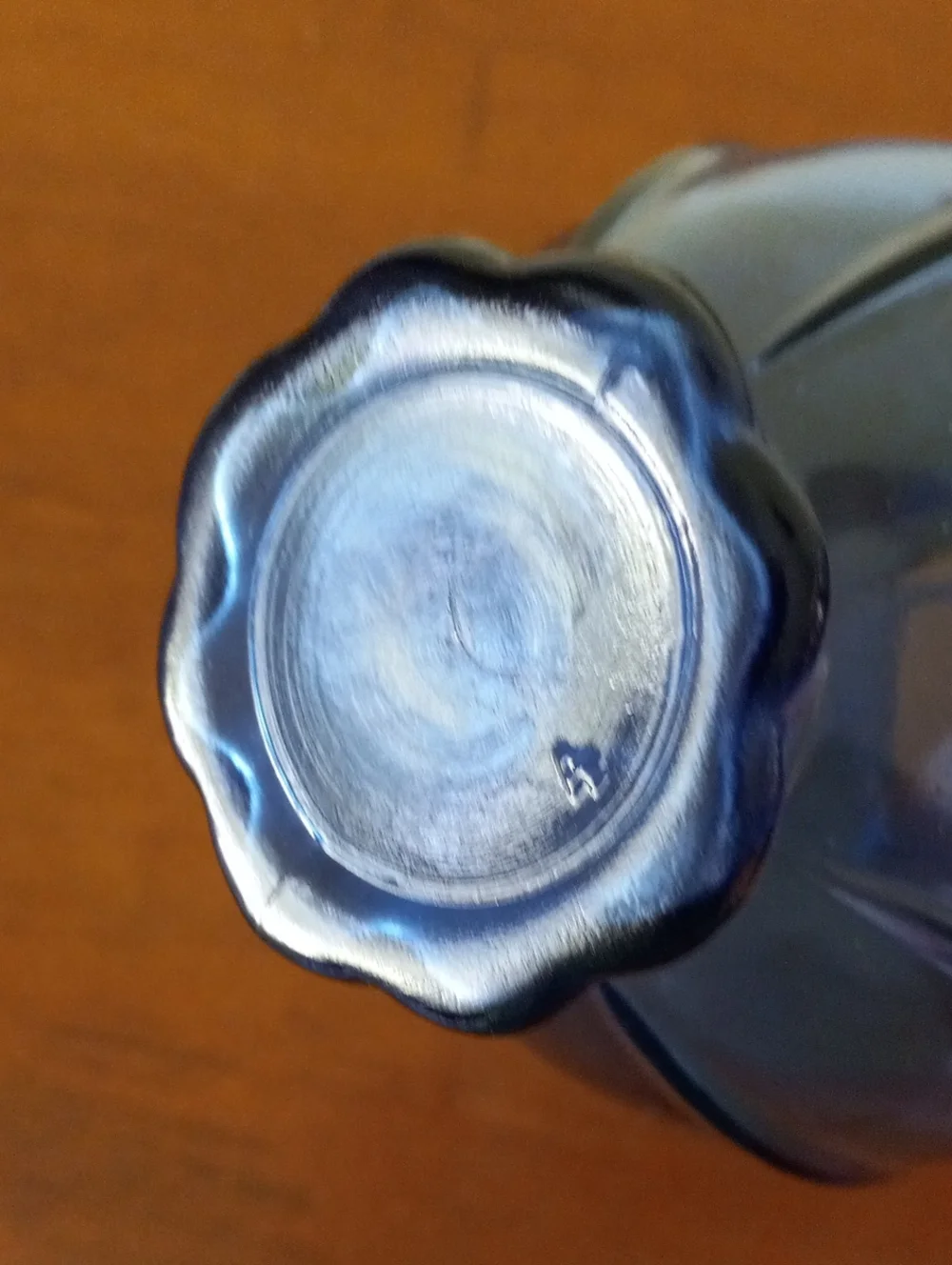 Blue Glass Decorative Vase - Elegant Home Accent